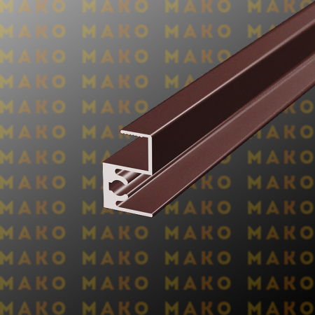 Профиль горизонтальный верхний MS215 Бордо (P14)